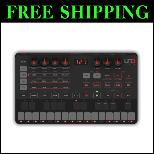 UNO Portable Synth with USB Support & Multimode Filter - Elevate Your Music