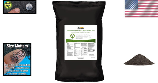 16 lb Granular Quick-Release Fertilizer for All Turf Types - Lush Green Lawns