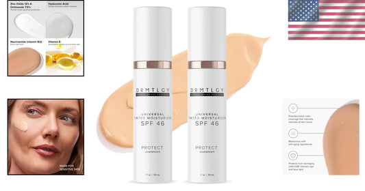 All-In-One Tinted Moisturizer with SPF 46 - Lightweight, Glow-Enhancing Formula