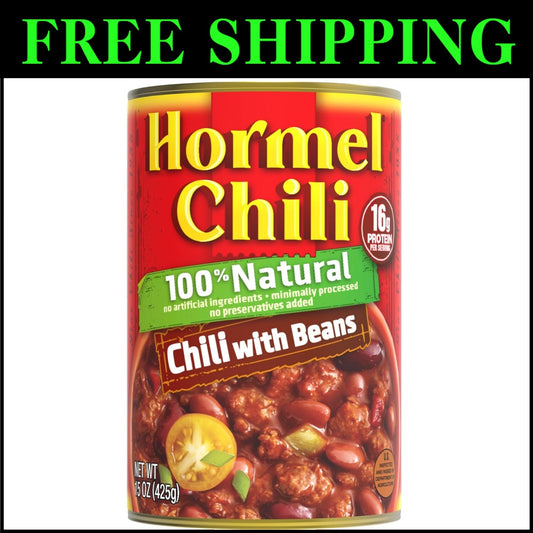 Delicious Natural Chili with Beans, 12 Pack of 15oz - Perfect for Every Meal