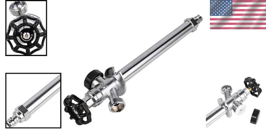 Durable 10" Frost-Free Sillcock with Anti-Siphon Design - Brass Chrome Finish
