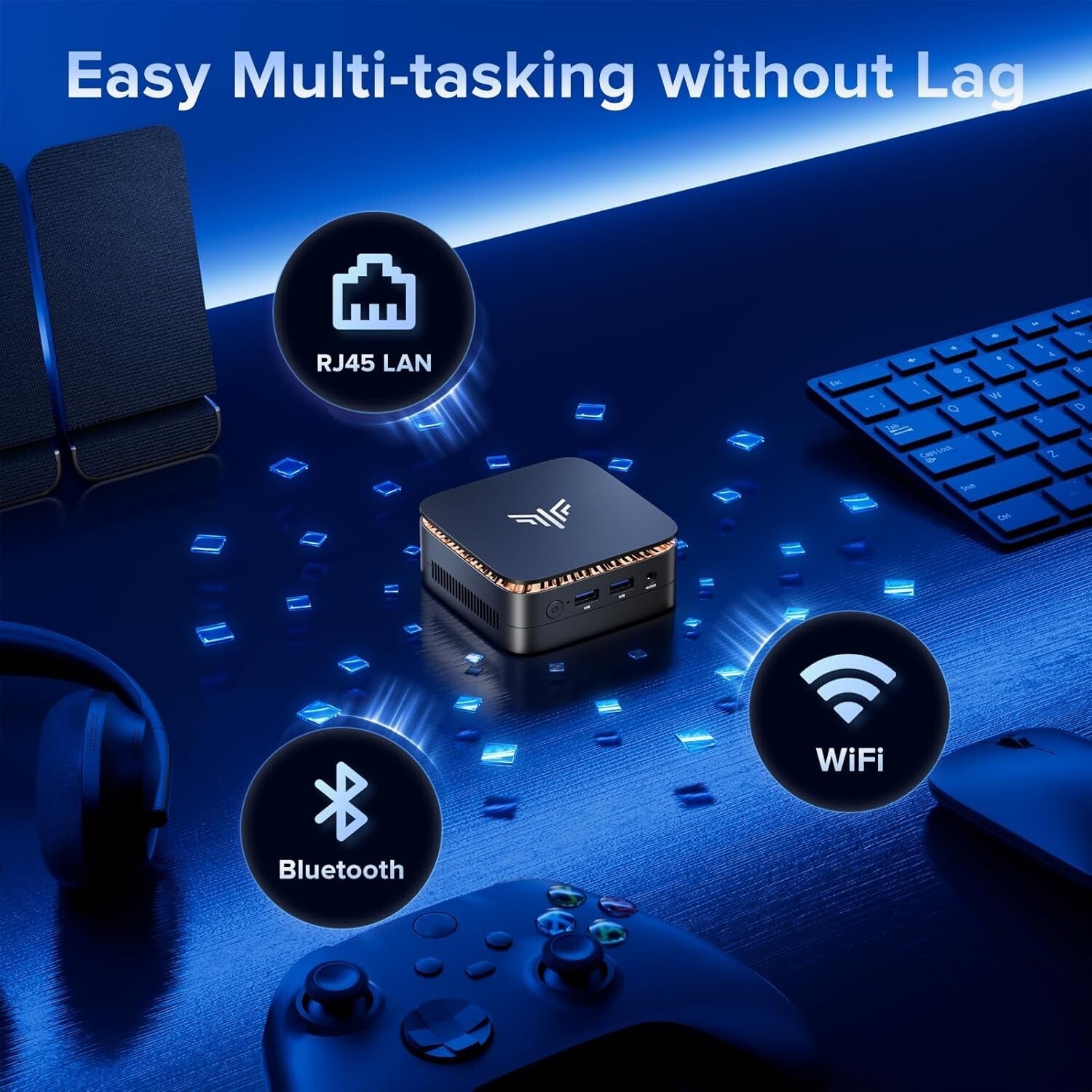 Ultra-Portable Mini PC with 12th Gen CPU, Ideal for Home, Office & Multimedia