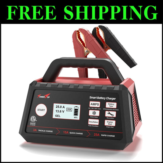 Intelligent Car Battery Maintainer with Advanced Repair Mode & ETL Certification