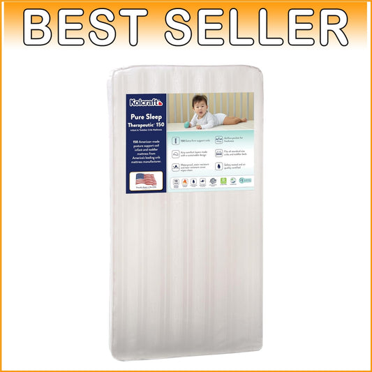 Durable Waterproof Mattress for Cribs and Toddlers - GREENGUARD Gold Certified