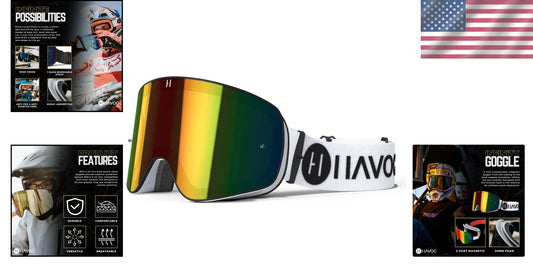 Infinity Magnetic Goggles with Breathable Foam for Motocross & ATV Enthusiasts