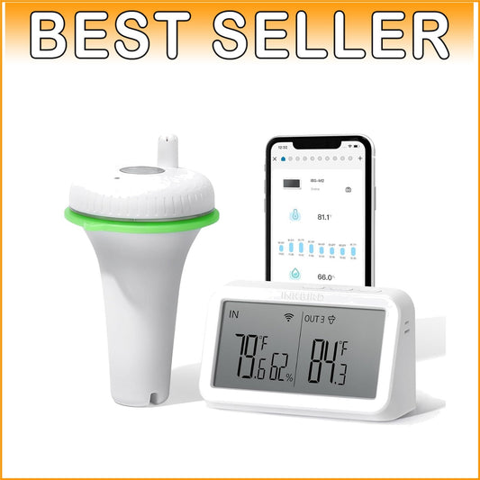 Advanced Wi-Fi Pool Thermometer Set - Wireless Monitoring for Precision & Safety