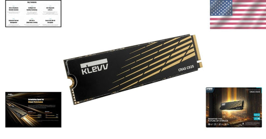 500GB CRAS C925 PCIe Gen4 SSD with Aluminum Heatsink – Ultimate Gaming Upgrade