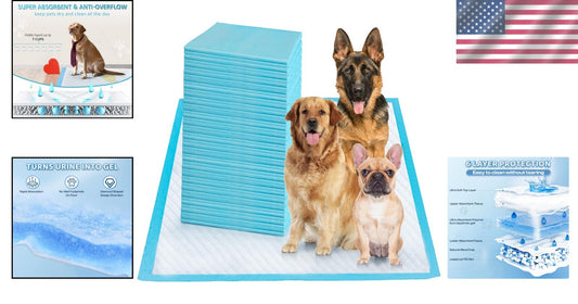 Leak-Proof 36"x36" Pet Training Pads - Super Absorbent for All Pets, 150ct