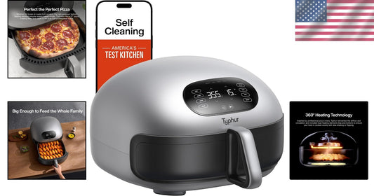 Dome 2 Smart Digital Air Fryer - 5.6 Quart, Self-Cleaning with Ceramic Coating