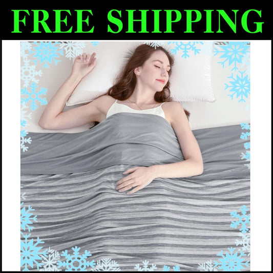 Lightweight 90"x90" Cooling Blanket for Night Sweats - Ideal for Summer Comfort