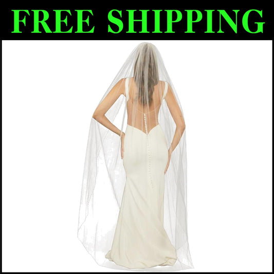 Fashion-Forward Bridal Veil with Pearls, Crystals, and Effortless Style