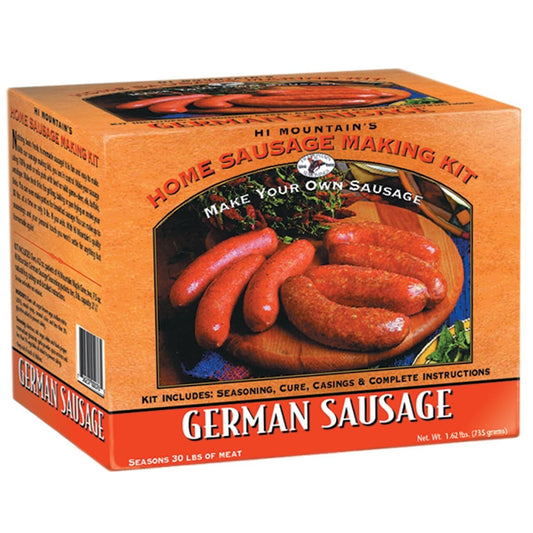 Authentic German Sausage Seasoning Kit with Natural Casings: Easy Home Prep