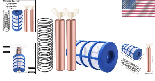 Durable 6 Pack Copper Anode Kit - 4.13inch Solar Pool Replacement Essentials