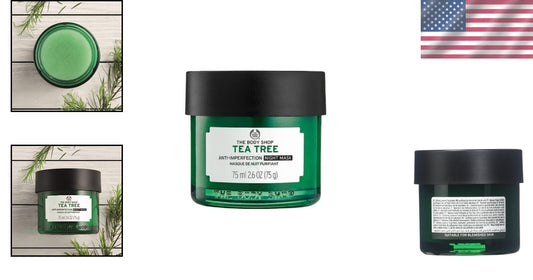 Vegan Tea Tree Anti-Imperfection Night Mask - 2.6 Fl Oz - Clear Skin Overnight