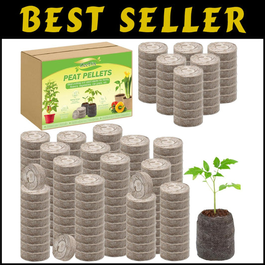 Compact 500 Pcs 30mm Peat Seed Starter Pods - Effortless Transplanting for All