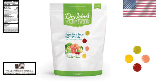 Dr. John’s Sugar Free Hard Candy - Vegan & Keto Snacks, 252 Count, Sour Flavors