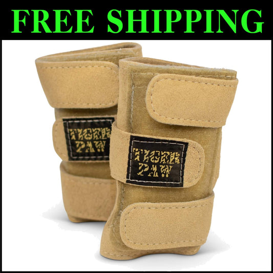 Competition-Grade Adjustable Gymnastics Wrist Supports - Durable Leather Pair