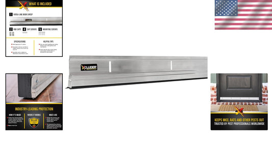 36-Inch Rodent Proof Door Sweep - Effective Pest Prevention & Weather Seal