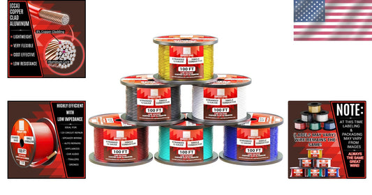 Versatile 12 Gauge Wire Combo - 600ft Total, Ideal for Home & Auto Applications