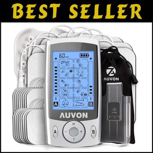 Electric Muscle Massager with 20 Modes, Rechargeable, and 24 Pads - Pain Relief