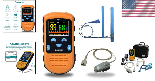 Accurate Handheld Pulse Oximeter with Continuous Infant Monitoring & Alarms