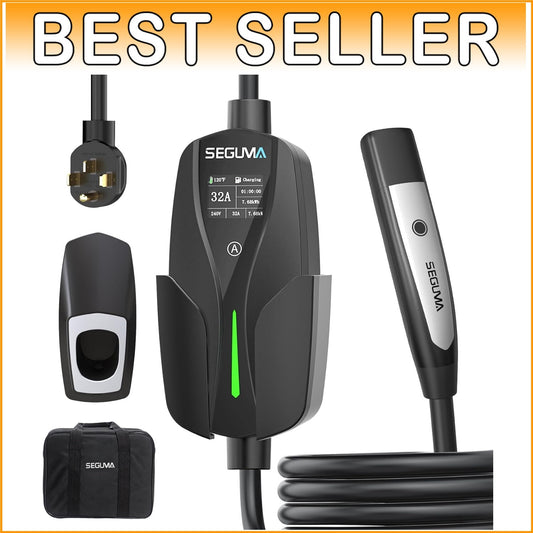 32Amp Level 2 EV Charger - 7.68kW NEMA 14-50 Plug for Rapid Tesla Charging