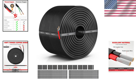 High-Performance 14 AWG Stranded Wire - 100FT Insulated Low Voltage Solution