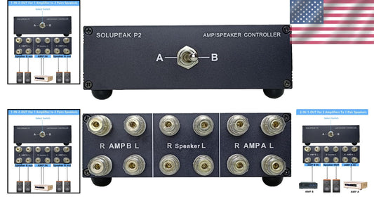 Premium 21-in-12-out Amplifier Speaker Switcher Selector for Audiophiles