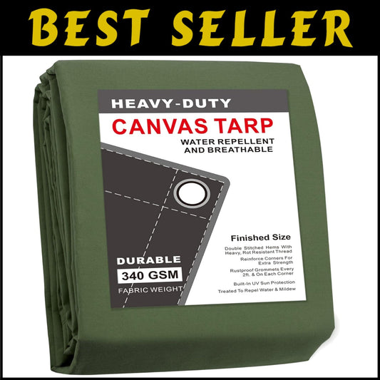 Heavy Duty 12'x20' Tarp with Reinforced Corners - Ideal for Camping and Canopy