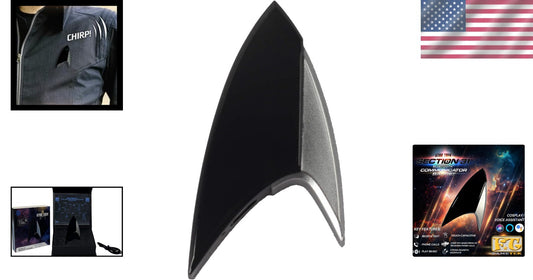 Bluetooth Star Trek Section 31 ComBadge with Chirp Sound - Perfect Gift for Fans