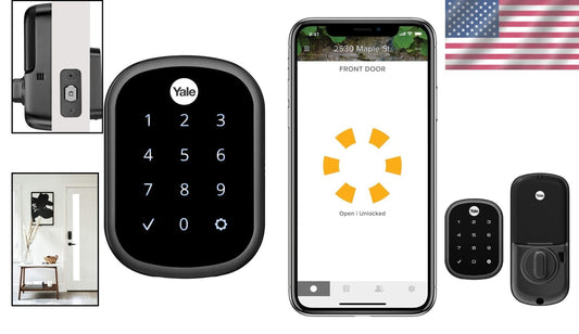 Slim Stainless Steel Smart Lock - Assure SL Keyless Entry with Wi-Fi Touchscreen