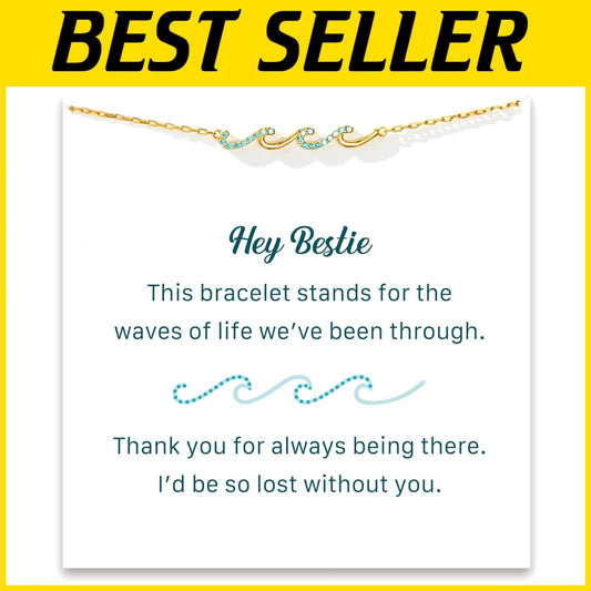 Handcrafted Gifting Wave Bracelet - Birthday and Friendship Gift for Women