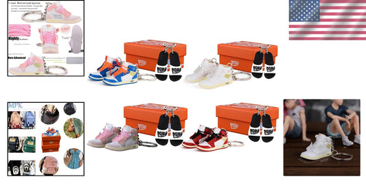 3D Mini Sneaker Keychain - Realistic Gift for Sneaker Lovers and Trendsetters