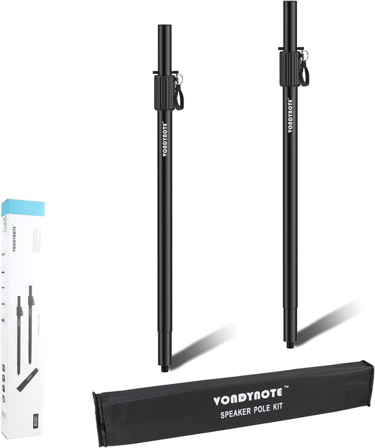 Sturdy 34-52 Inch Adjustable Speaker Poles with M20 & 35mm Compatibility