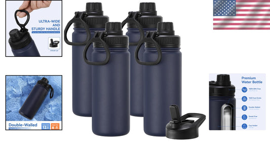 Stylish 16 oz Stainless Steel Kids Water Bottle - Perfect for School & Travel