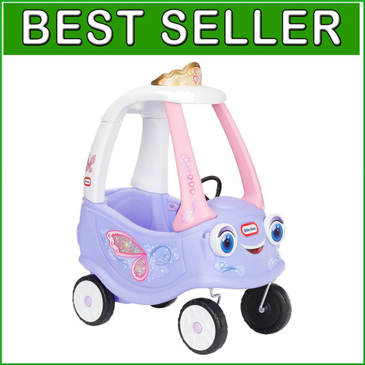 Charming Fairy Ride-On Cozy Coupe with Parent Handle - Perfect Gift for Kids