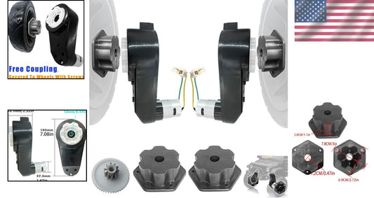 Fast 24V RS555 Motors & Gearboxes for Enhanced Performance in Power Wheels