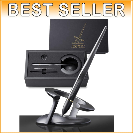 Futuristic Space Black Hoverpen 2.0 - Elegant Ballpoint Pen for Professionals