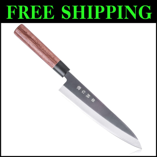 Professional 8" Gyuto Knife – High Carbon Stainless Steel with Rosewood Handle