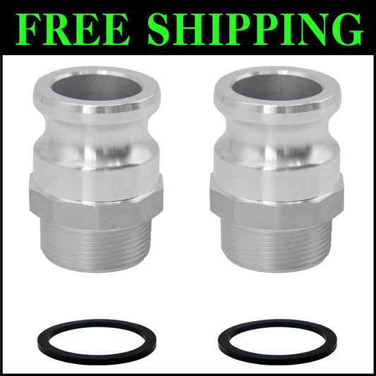 4-Inch Aluminum Camlock Hose Fittings Set - Quick Disconnect & Gaskets Included