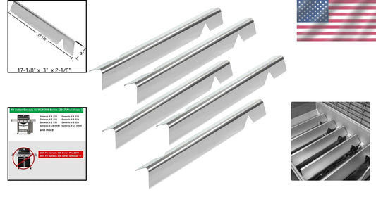 17 Inch Stainless Steel Flavorizer Bars for Genesis II & LX Grills - Heavy Duty