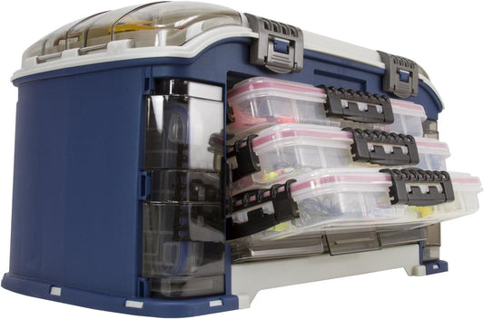 Ultimate Angler Fishing Storage System with Angled Tackle Design & 7 Stowaways