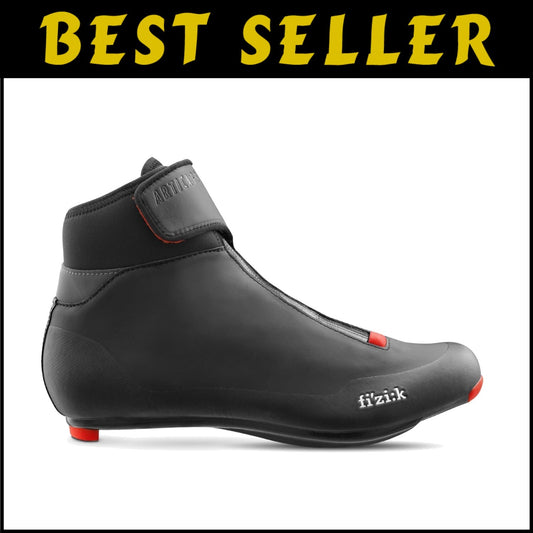 R5 Artica Black Cycling Shoes - Waterproof Winter Edition for Peak Performance