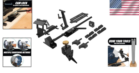 Versatile Pro Grind Sharpening System with Multi-Grind Jig & Tool Rest Bar