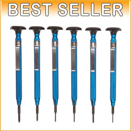 6-Piece Screw Extractor and Mini Screwdriver Set - Durable & Portable Solution