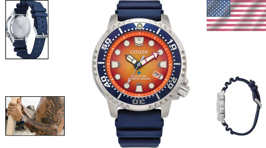 Promaster Eco-Drive Dive Watch - 200M Water Resistance with Luminous Hands