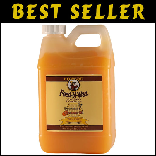 64-Oz Howard Feed-N-Wax Wood Polish - Restore and Protect All Wood Surfaces