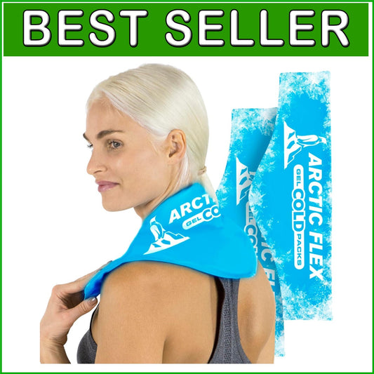 Flexible Reusable Neck Ice Pack - Cold Therapy Wrap for Headaches & Injuries