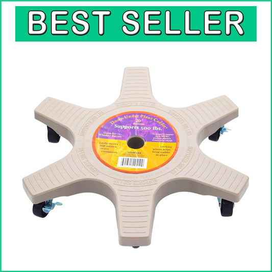 20" Lightweight Plant Caddie with Locking Casters for Stability & Ease