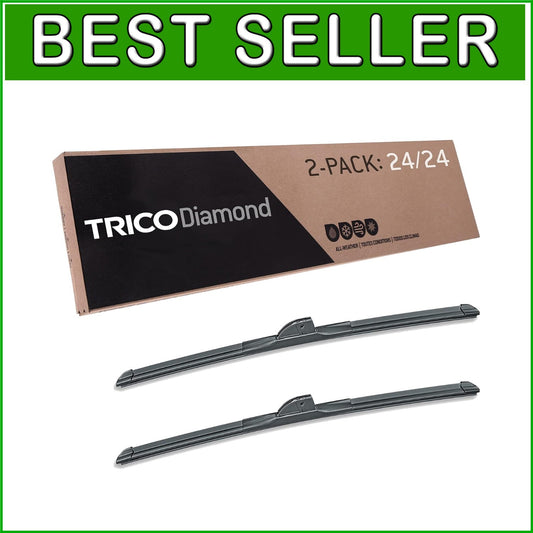 All-Weather 24 Inch Wiper Blade Set for Select Vehicles - Safe Driving Solution